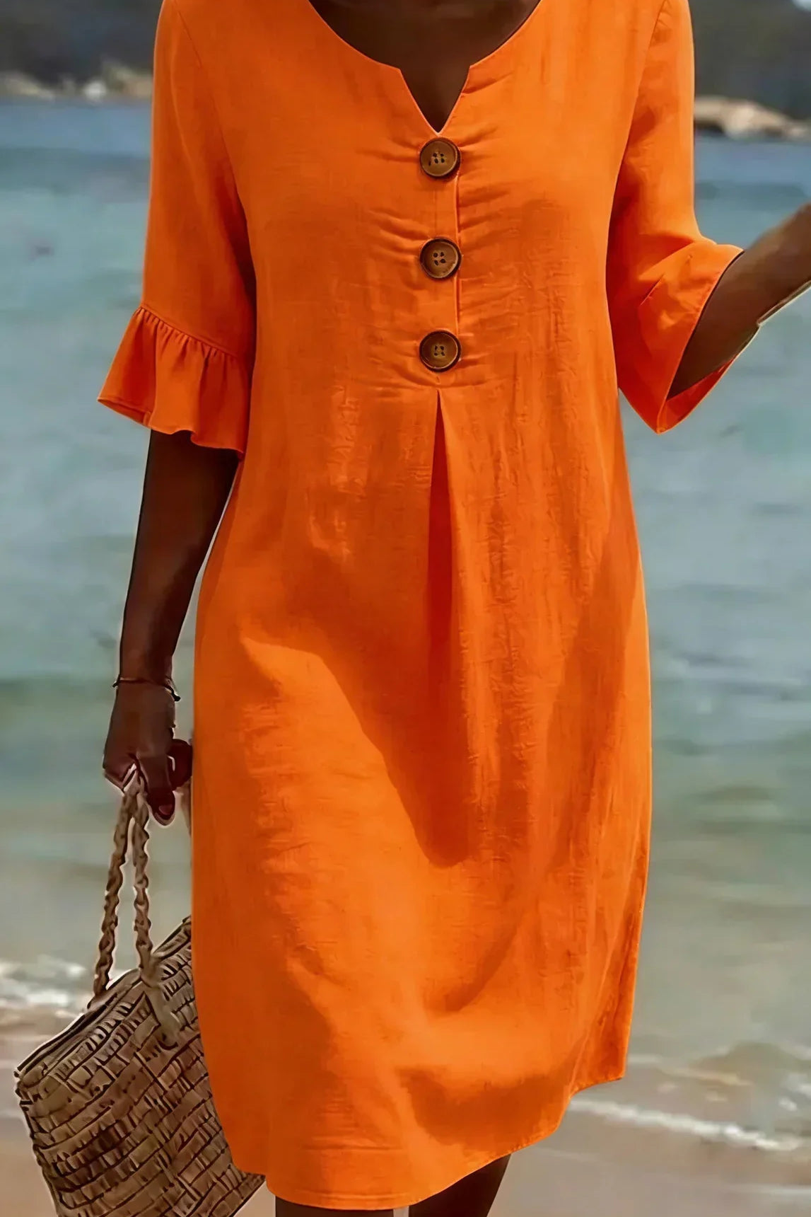 Radmila™ | Vestido de manga larga con textura