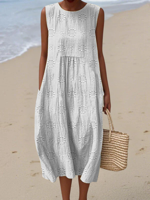 Rose™ | Vestido midi bordado