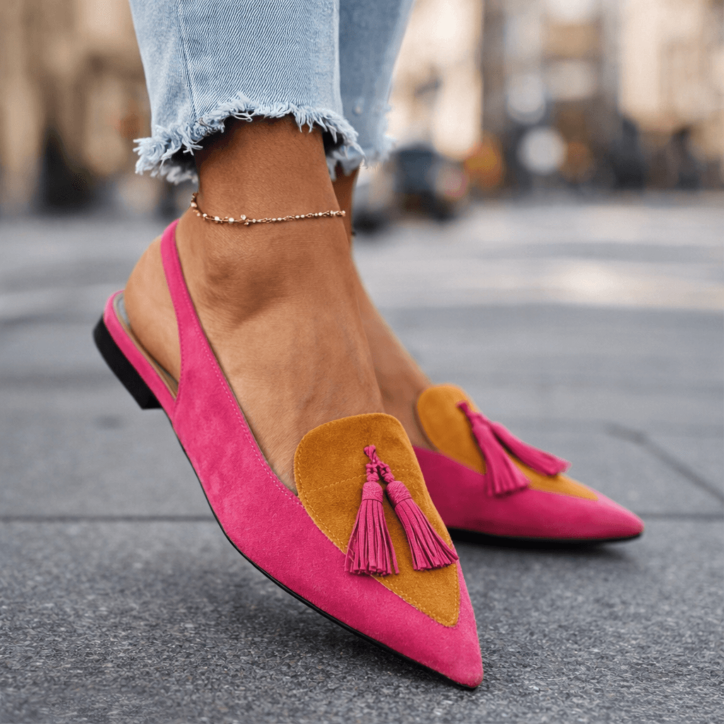 Valentina | Sandalias Bailarina con Borlas