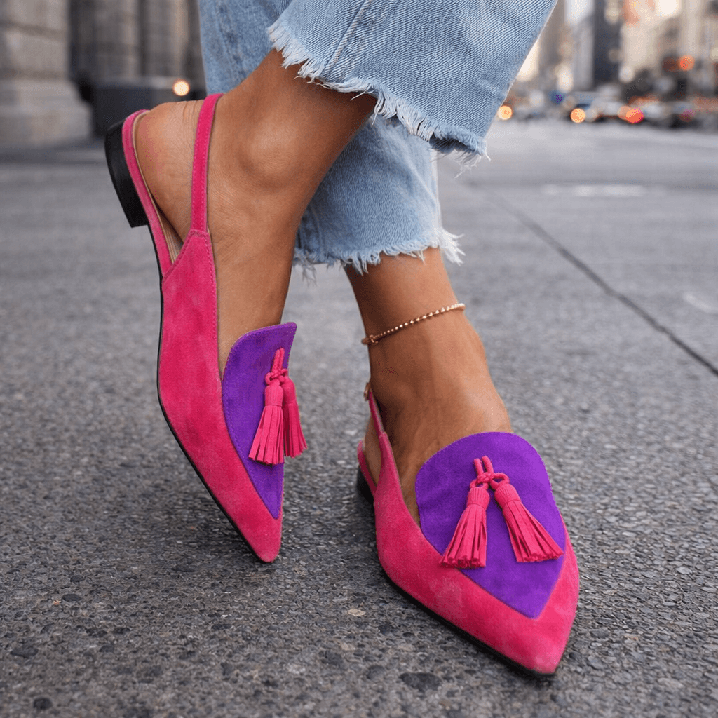 Valentina | Sandalias Bailarina con Borlas