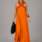 Velora™ | Vestido Maxi de Elegancia Cruzada