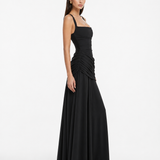 Carmen | Vestido Maxi con Escote Cuadrado Fruncido