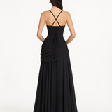 Carmen | Vestido Maxi con Escote Cuadrado Fruncido
