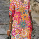 Anouk™ | Vestido maxi floral vibrante-