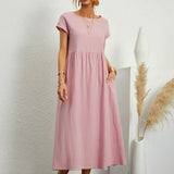 Ursina™ | Vestido Midi Fluido