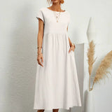 Ursina™ | Vestido Midi Fluido