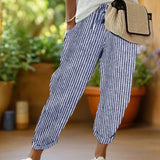Kyoto™ | Pantalones rayados con cordón