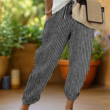 Marlowe™ | Pantalones de rayas con cordón