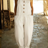 Julia™ | Mono de denim con tirantes ajustables